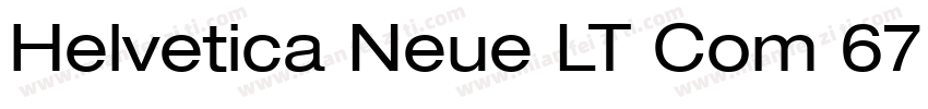 Helvetica Neue LT Com 67 Medium Con字体转换